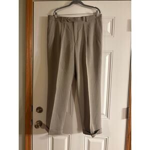 NWT Stafford Super Pant Performance Microfiber in color toast size 38 X 30